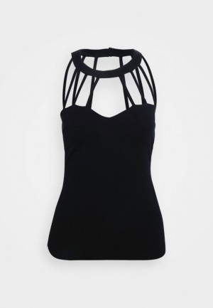 Dámské Tričko Anna Field Top Černé | FGRH-27490