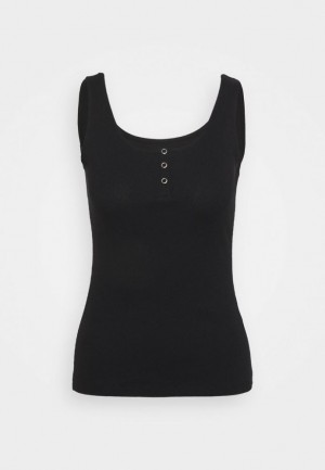 Dámské Tričko Anna Field Top Černé | QTRZ-69347