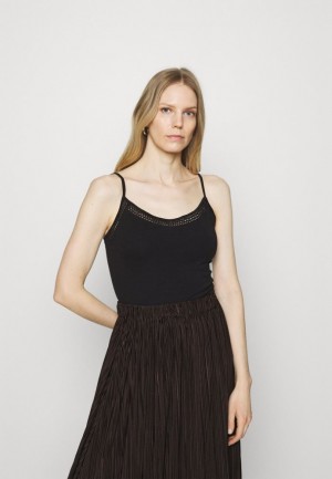 Dámské Tričko Anna Field Top Černé | SXEB-37249