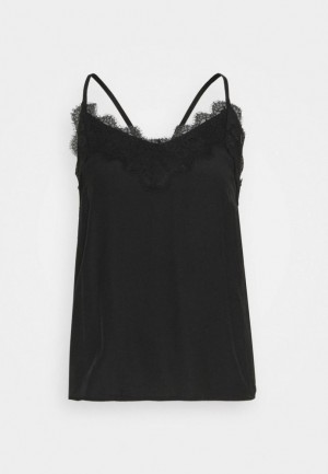 Dámské Tričko Anna Field Top Černé | WVZN-15379