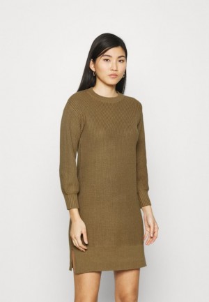 Dámské Šaty Anna Field Balloon Sleeve Jumper Šaty Hnědé | LUWE-63701