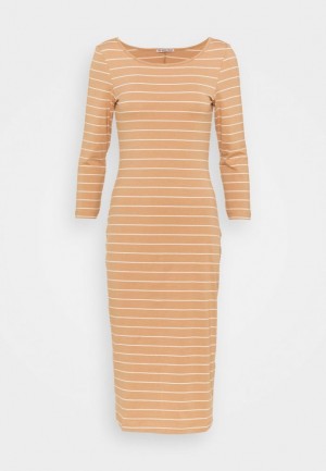 Dámské Šaty Anna Field Jersey Šaty Hnědé | ZEGP-58097