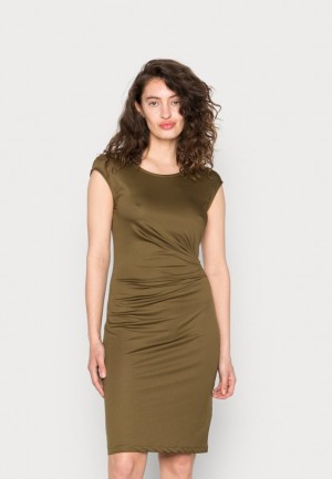 Dámské Šaty Anna Field Jersey Šaty Hnědožlutý | ZJWM-40351