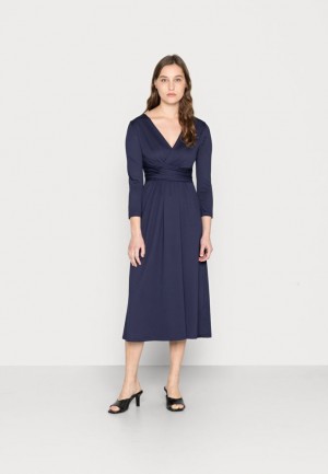Dámské Šaty Anna Field Jersey Šaty Tmavě Blankyt | ZOYC-52078