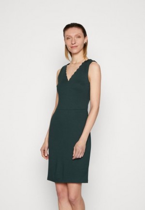 Dámské Šaty Anna Field Jersey Šaty Tmavě Zelene | GNOT-54896