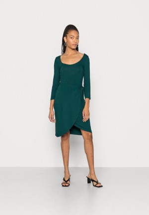 Dámské Šaty Anna Field Jersey Šaty Tmavě Zelene | XNYK-21493