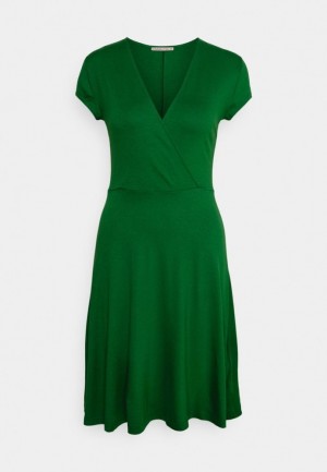 Dámské Šaty Anna Field Jersey Šaty Tmavě Zelene | ZYOD-42769