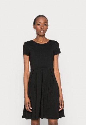 Dámské Šaty Anna Field Jersey Šaty Černé | DSCT-56709