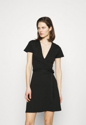 Dámské Šaty Anna Field Jersey Šaty Černé | TOVF-62950