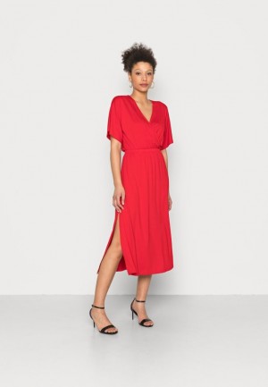 Dámské Šaty Anna Field Jersey Šaty Červené | EOCX-13785