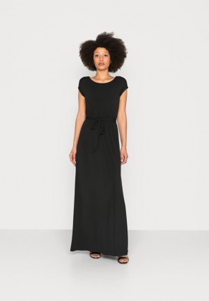 Dámské Šaty Anna Field Maxi Šaty Černé | NUFW-37581