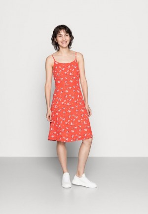 Dámské Šaty Anna Field Strappa Fit And Flare Day Šaty Červené | QBVK-07532