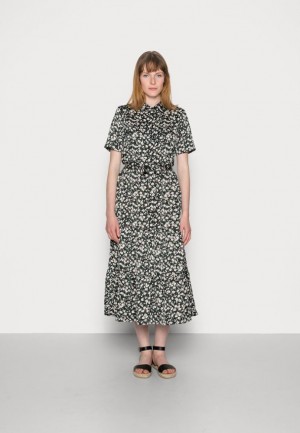 Dámské Šaty Anna Field Woven Blouse Šaty Shirt Šaty Černé | VUFW-43872